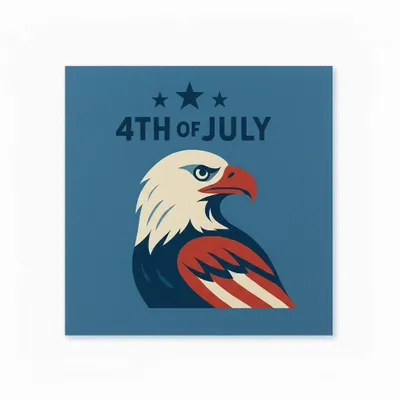 4th of July Napkins - Custom Stickers Now