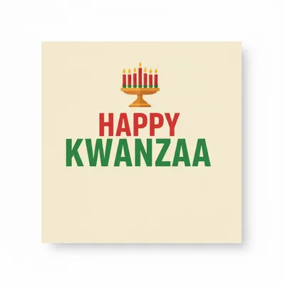 Kwanzaa Napkins - Custom Stickers Now