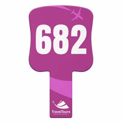 Rectangle Auction Paddles - Custom Stickers Now