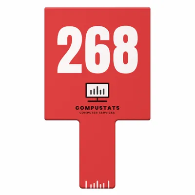 Rectangle Auction Paddles - Custom Stickers Now