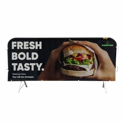 Crowd Barrier Covers - Custom Stickers Now