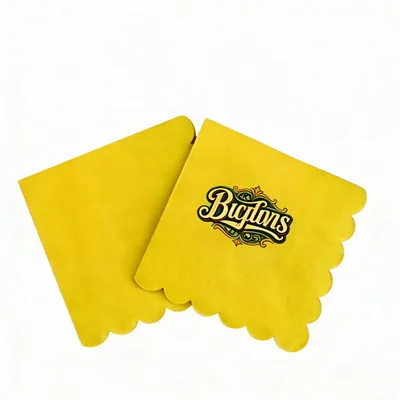 Scallop Beverage Napkins - Custom Stickers Now