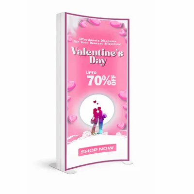 SEG Curved Lit Display - Custom Stickers Now