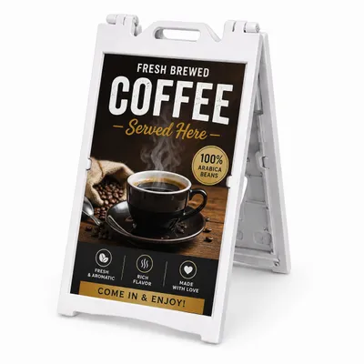 A-Frame Sidewalk Sign - Custom Stickers Now