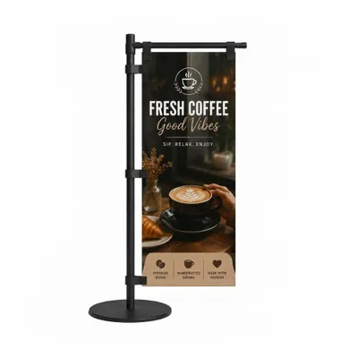 Polyester Mini Desk Flag - Custom Stickers Now