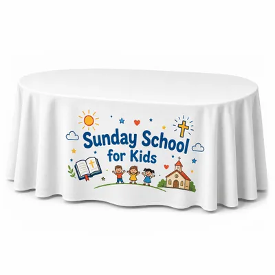 Table Throw - Custom Stickers Now