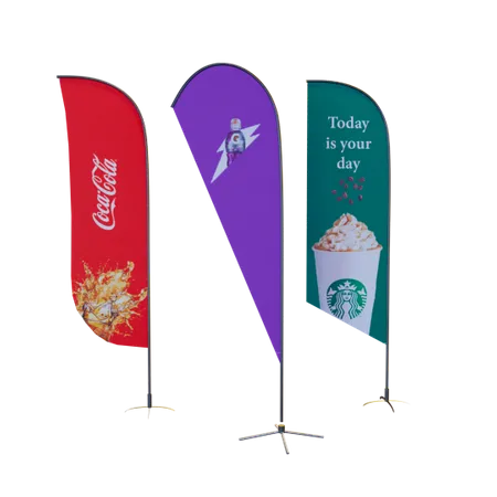 Tradeshow Flags - Custom Stickers Now
