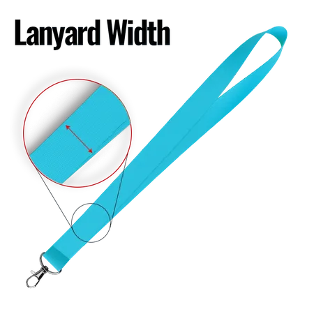 Lanyard Width Lanyard Width - Custom Stickers Now