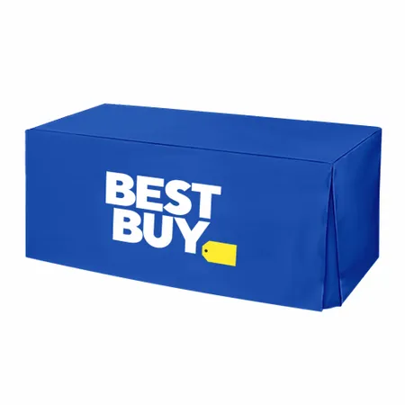 Pleated Corner Table Covers - Custom Stickers Now