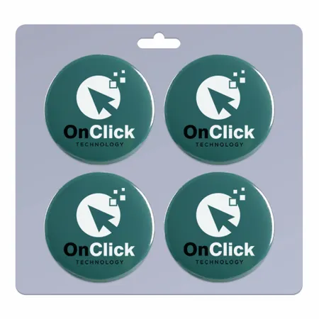 4 pack_Round Lapel Pin 1.75 inch - Custom Stickers Now