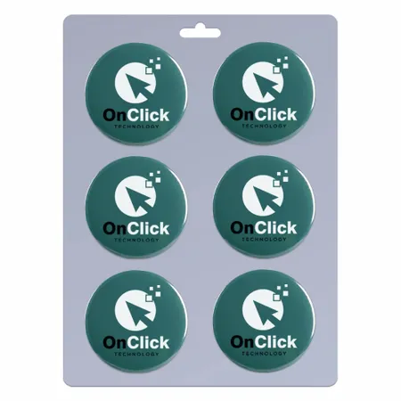 6 pack_Round Lapel Pin 1.25 inch - Custom Stickers Now