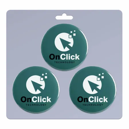 3 pack_Round Lapel Pin 1.25 inch - Custom Stickers Now