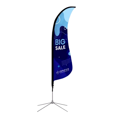 Shark Fin Flag - Custom Stickers Now