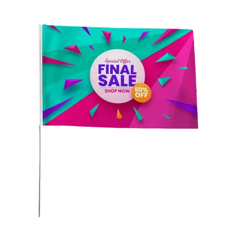 Hand Flag - Custom Stickers Now