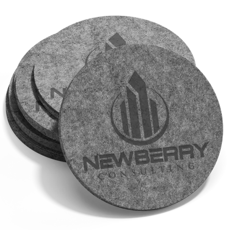 Absorbent Felt Coaster - Custom Stickers Now