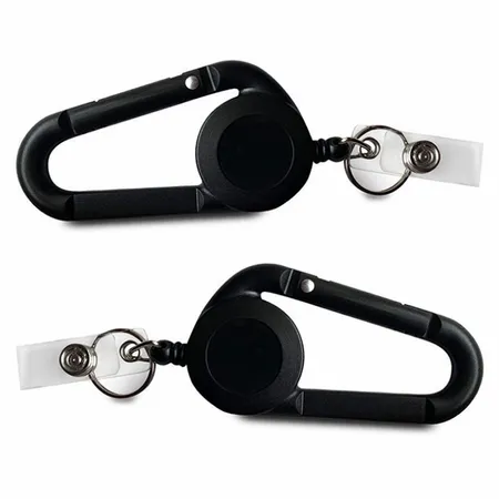 Carabiner Clip Badge Reel Keychain Carabiner Clip Badge Reel Keychain - Custom Stickers Now