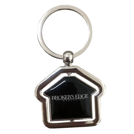 Spinning House Metal Keychain Spinning House Metal Keychain - Custom Stickers Now
