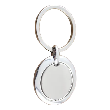 Spinning Circle Metal Keychain Spinning Circle Metal Keychain - Custom Stickers Now