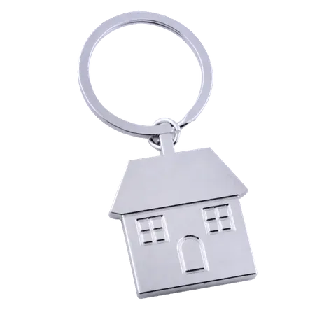 Happy Home Metal Keychain Happy Home Metal Keychain - Custom Stickers Now