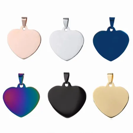Full Color Heart Metal Keychain Full Color Heart Metal Keychain - Custom Stickers Now