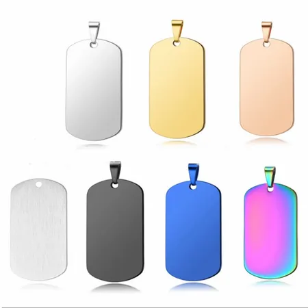 Sleek Military Dog Tag Metal Keychain Sleek Military Dog Tag Metal Keychain - Custom Stickers Now