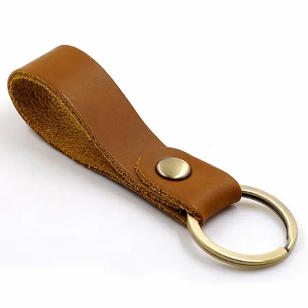 Suave Leather Keychain Suave Leather Keychain - Custom Stickers Now