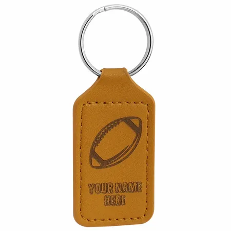 Durable Debossed Leather Keychain Durable Debossed Leather Keychain - Custom Stickers Now