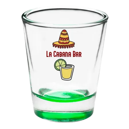 Clear Glass Shot Glass - Custom Stickers Now