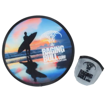 Collapsible Nylon Frisbee 9.8 inch - Custom Stickers Now