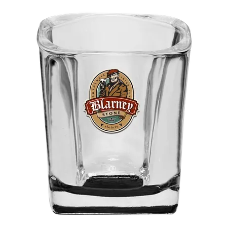 Imported Square Shot Glass - Custom Stickers Now