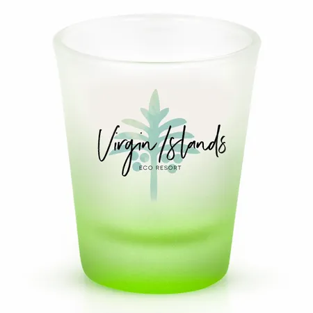 Frosted Glass Shot Glass - Custom Stickers Now