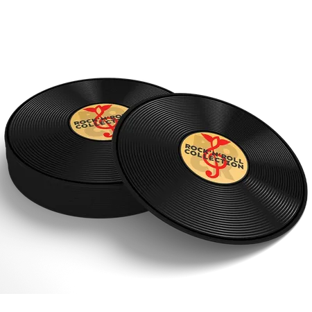Soft Plastic Record Coaster - Custom Stickers Now