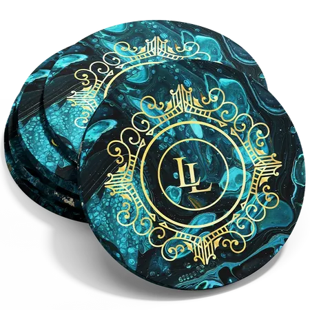Marble Coaster - Custom Stickers Now
