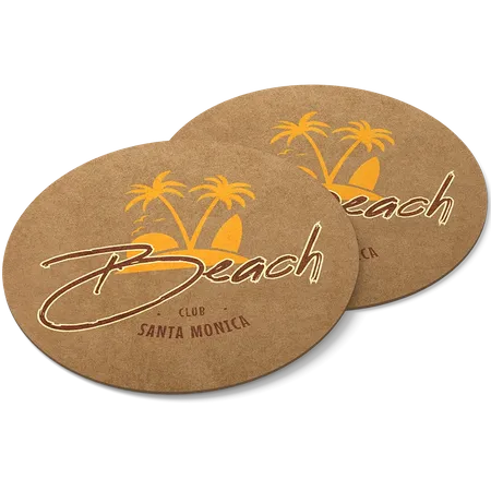 Kraft Paper Coaster - Custom Stickers Now