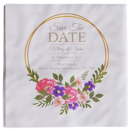 Custom Beverage Napkin - Custom Stickers Now