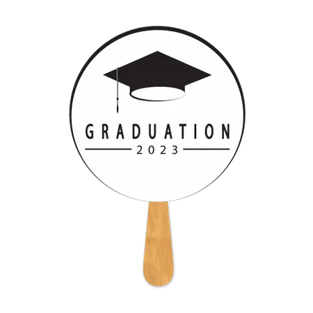 Graduation Hand Fans - Custom Stickers Now
