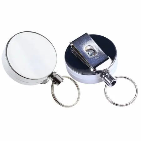 Compact Reel Keychain Compact Reel Keychain - Custom Stickers Now