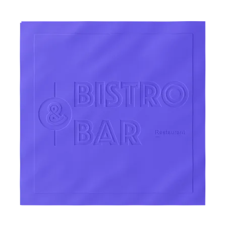 Custom Debossed Beverage Napkin - Custom Stickers Now