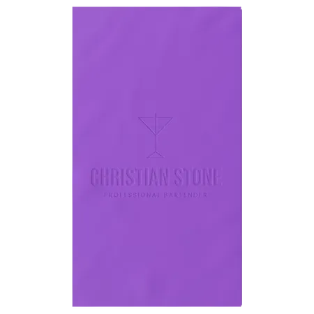 Custom Debossed Guest Towel Napkin - Custom Stickers Now