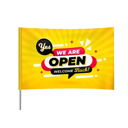 Rectangle Flag - Custom Stickers Now