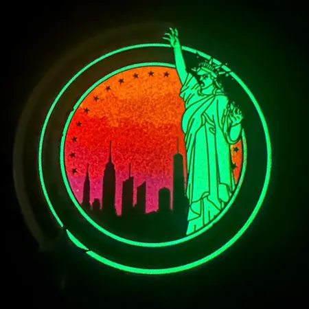 Glow In The Dark Badge Glow In The Dark Badge - Custom Stickers Now