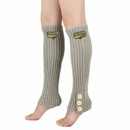 Button Trace Leg Warmer - Custom Stickers Now