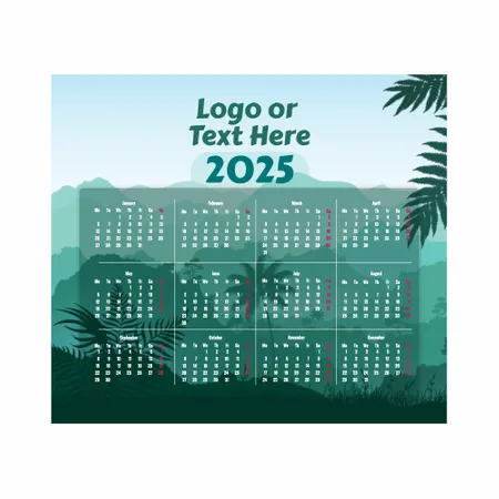 Nature Mouse Pad with Calendar - Custom Stickers Now