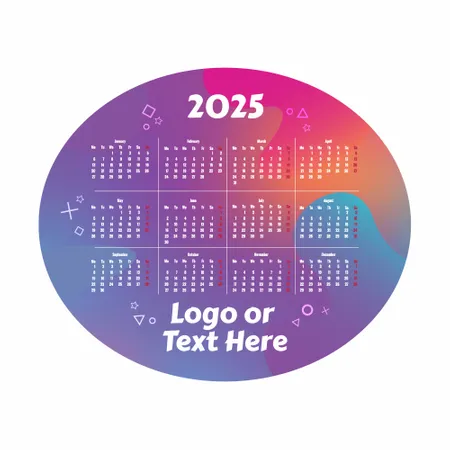 Colorful Gradient Calendar Mouse Pad - Custom Stickers Now