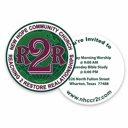 Circle Business Cards - Custom Stickers Now