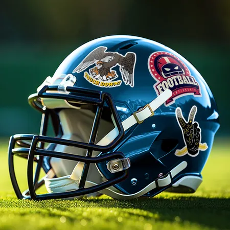 Football Helmet Stickers - Custom Stickers Now