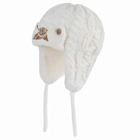 Cozy Cotton Kid Beanies with Earflaps - Custom Stickers Now