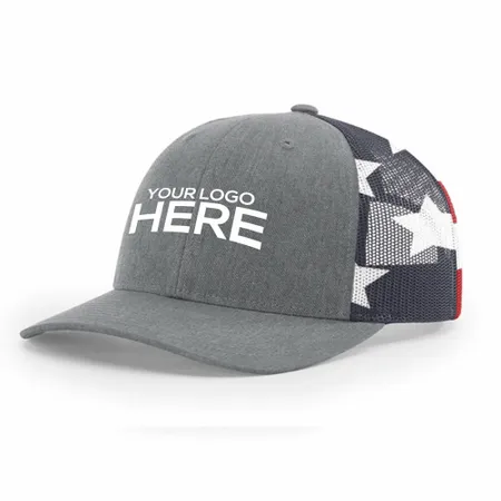 Richardson 112PM Printed Mesh Trucker Cap - Custom Stickers Now