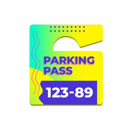 Small Parking Passes Small Parking Passes - Custom Stickers Now