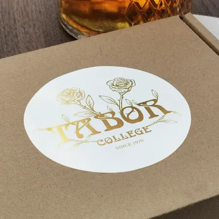 One Color Foil Stickers - Custom Stickers Now
